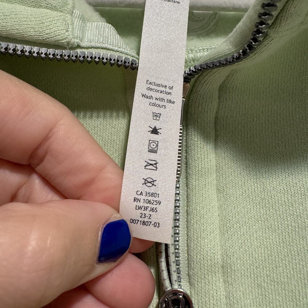 Lululemon Scuba Oversized Funnel Neck Half Zip Hoodie Kohlrabi Green Size M/L - Picture 6 of 7